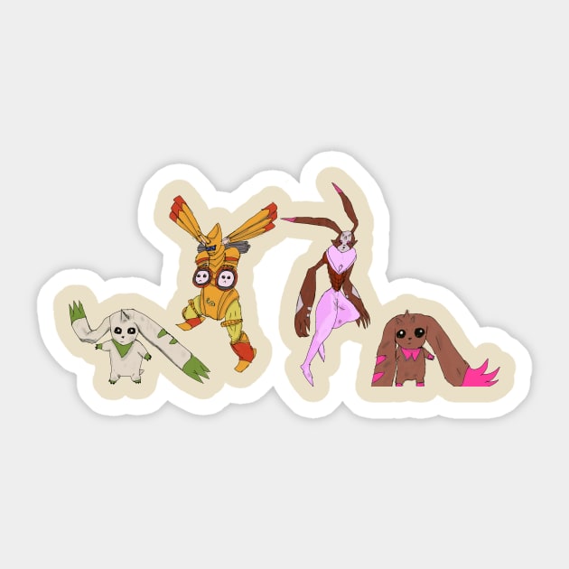 Bunnies Sticker by mattmall